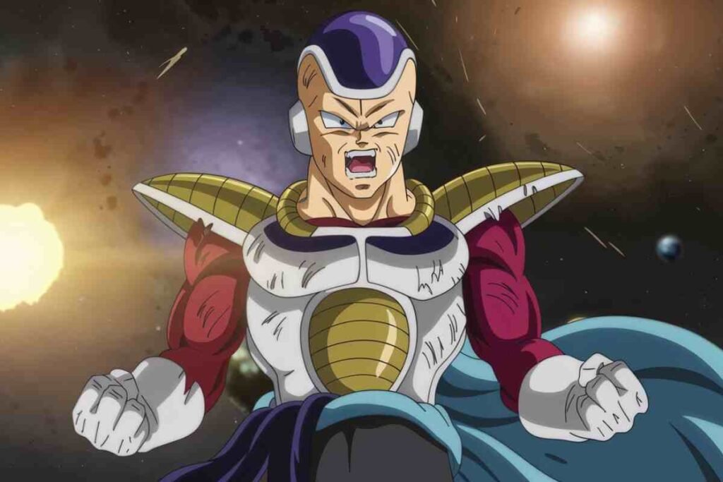 Cooler, Frieza's brother, yelling in space armor.