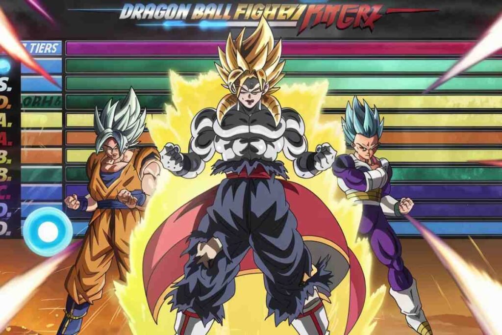 Dragon Ball FighterZ anime characters in a power-packed battle stance.