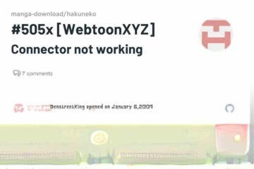WebtoonXYZ not working issue shown on Hakuneko manga downloader