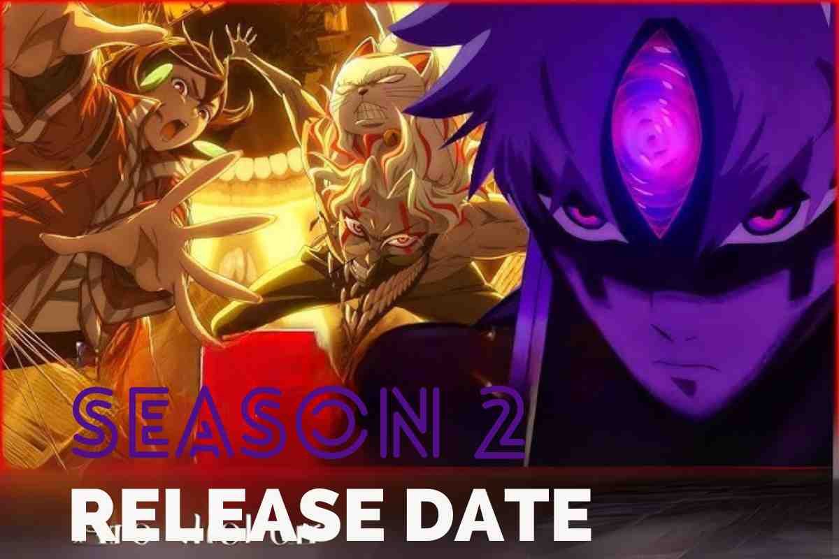 Dandadan Season 2 Release Date announcement image with main characters.