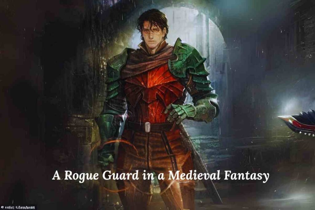 a rogue guard in a medieval fantasy