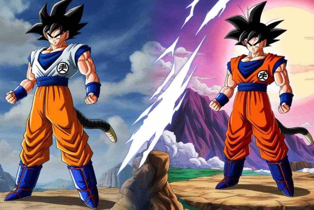 Dragon Ball Sparking Zero Tapion Mods featuring dual Goku characters in iconic uniforms