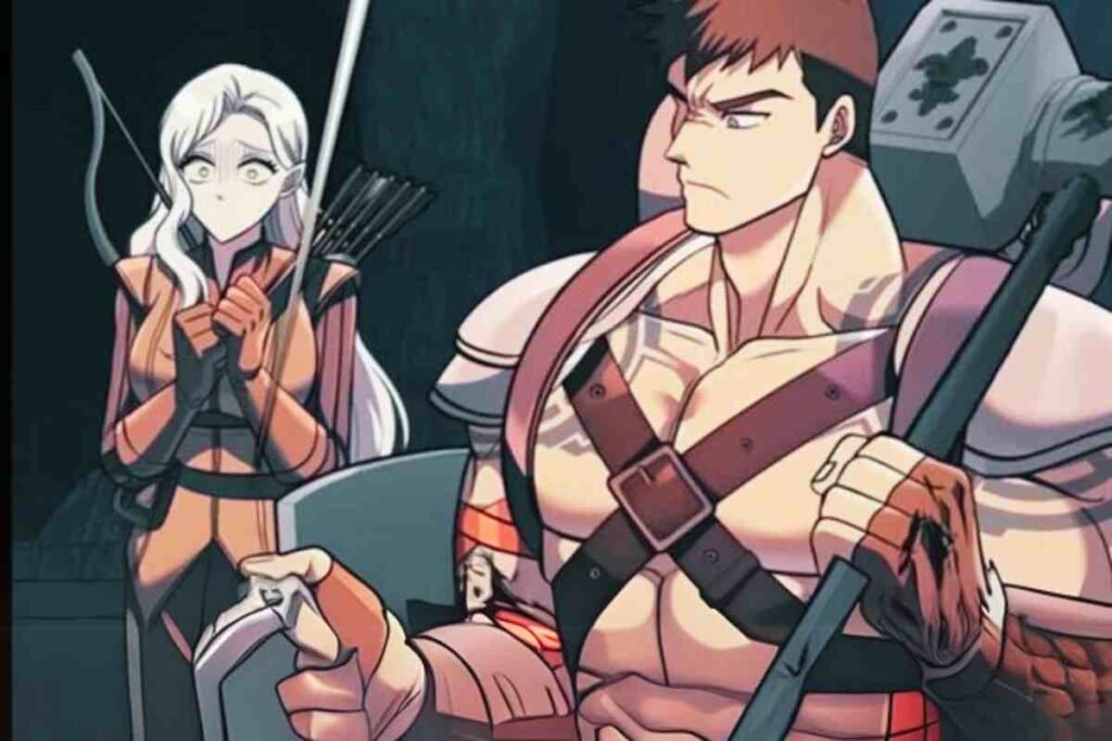 surviving the game as a barbarian and archer in a tense moment.