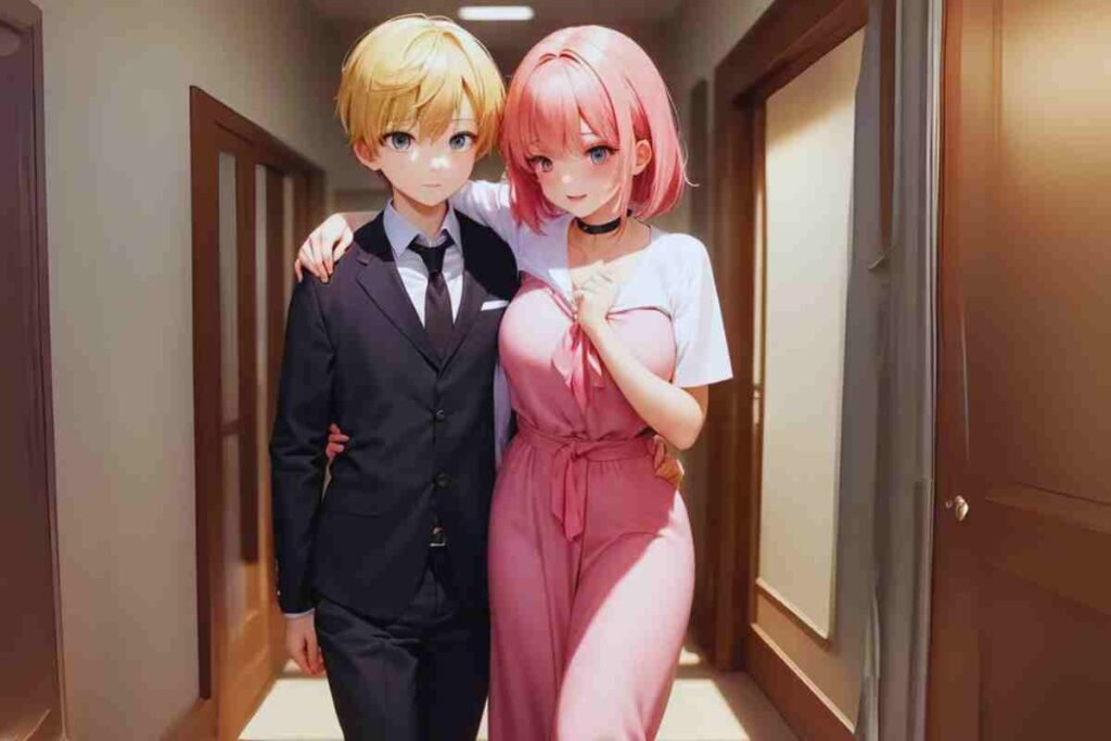 My Dress Up Darling manga inspired anime couple in a stylish pose.