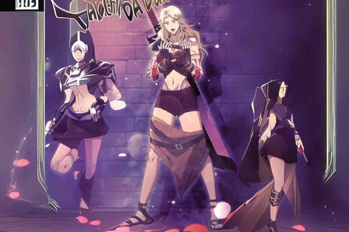 Surviving the Game as a Barbarian manga cover with three female characters.