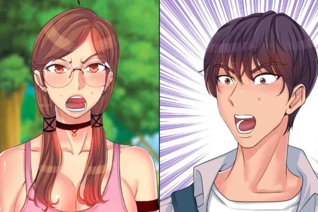 Exclusive Club Webtoon dramatic confrontation between main characters