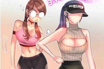 Female characters from Exclusive Club Webtoon in stylish casual outfits