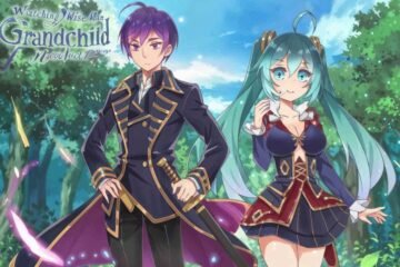 Watching Wise Man's Grandchild novel cover art featuring Shin and Sicily in formal uniforms