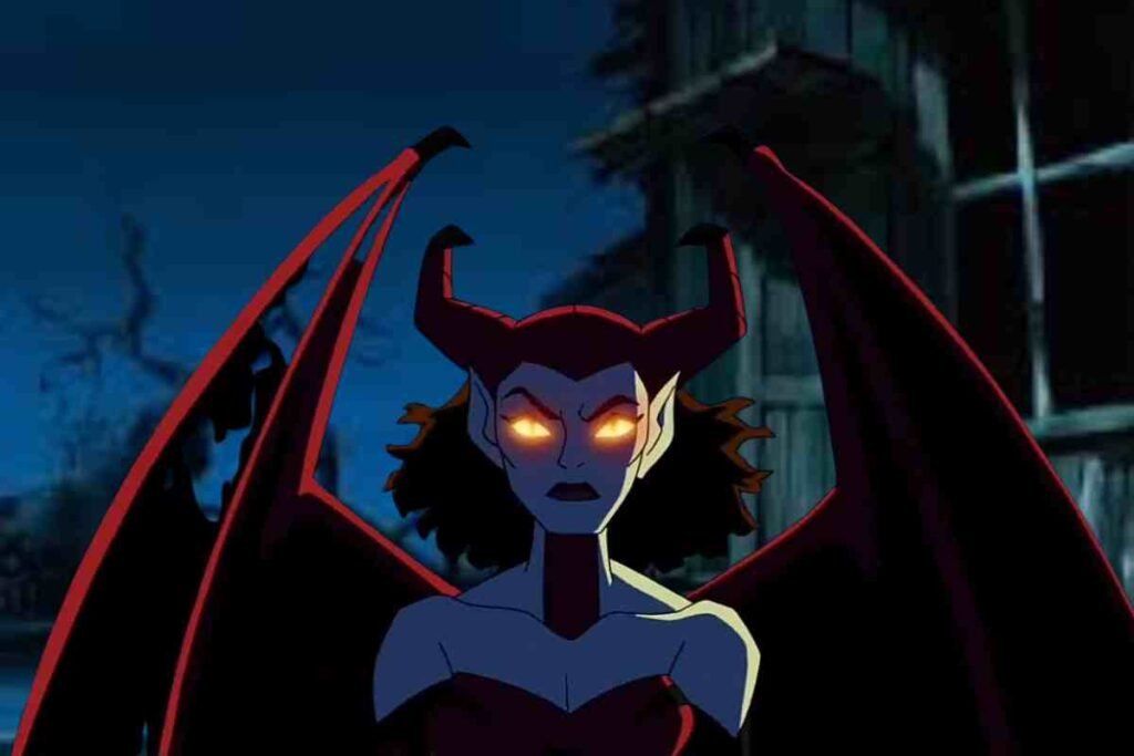 Demonic transformation scene featuring Hot Dog Water from Scooby Doo