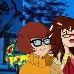 Velma and Hot Dog Water from Scooby Doo together in mystery headquarters
