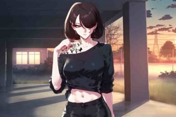 Touch to unlock WebtoonXYZ fierce anime girl with glowing tattoo.