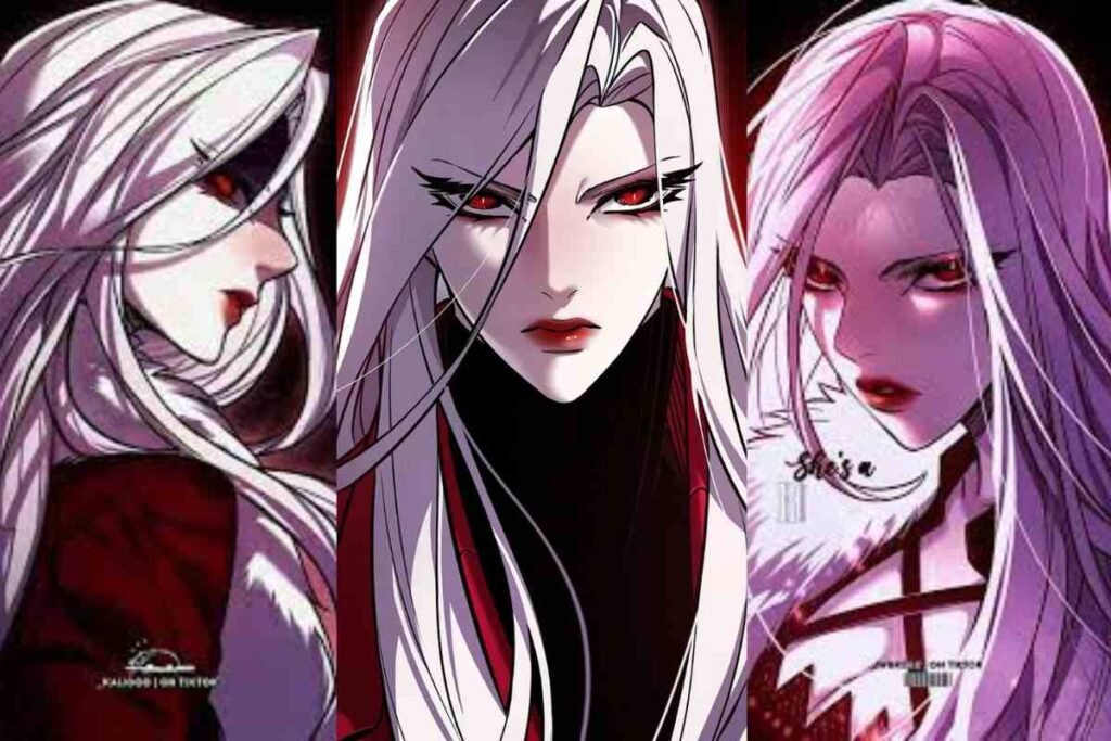Powerful female antagonist with red eyes in Eleceed Chapter 308 artwork scene