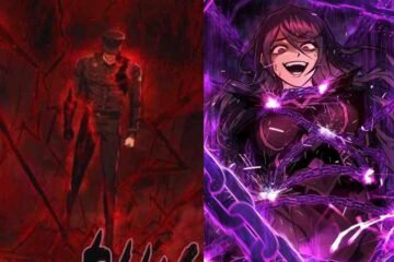 Intense panel from The Executioner manhwa.