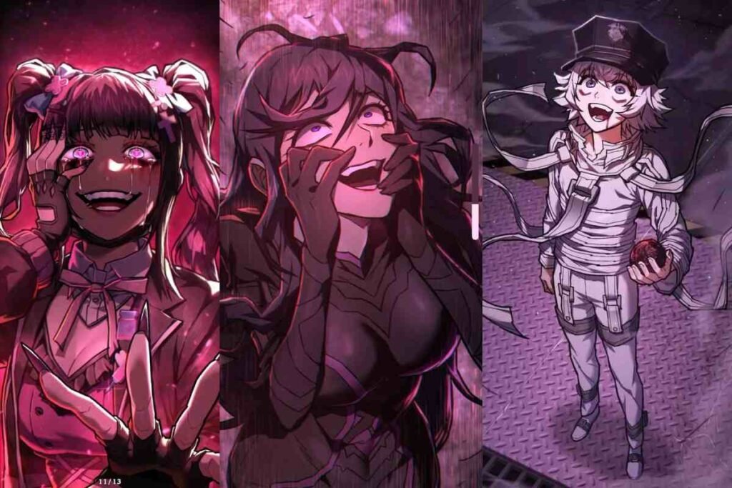 Insane female characters and a twisted boy from The Executioner Manhwa in action.