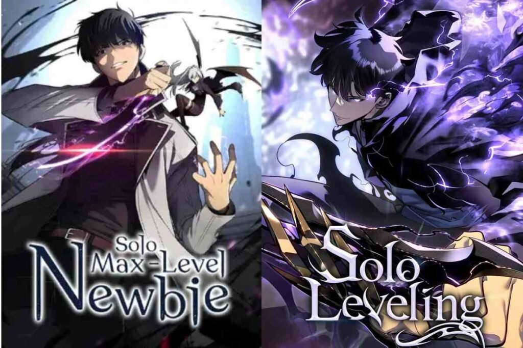 Solo Max Level Newbie vs. Solo Leveling: Manga comparison.