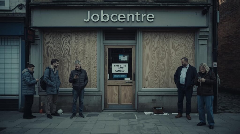 dwp issues universal credit warning as 42 jobcentres close